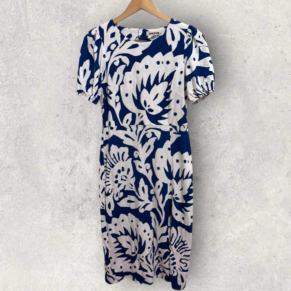 Boden back detail jersey midi dress - Picture 2 of 8